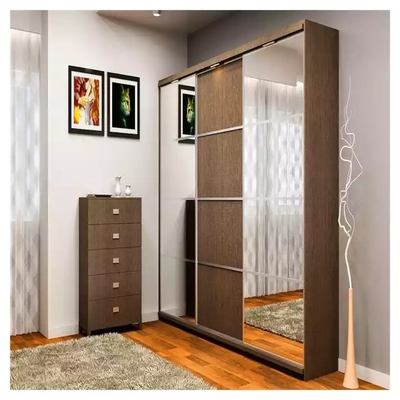 کمد اتاق خواب مدرن چوب جامد، کمد لباس سفارشی مبلمان اتاق خواب