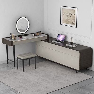 میز روشویی آرایش اتاق خواب سفارشی لوکس با آینه LED
