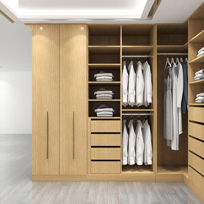 ست اتاق خواب مبلمان چوبی مدرن Walk In Closet، کمد لباس سفارشی براق