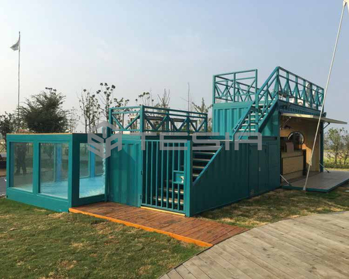 استخر نورانی کانتینری خانه کانتینری 20FT 40FT Prefab سفارشی Tesia Industry
