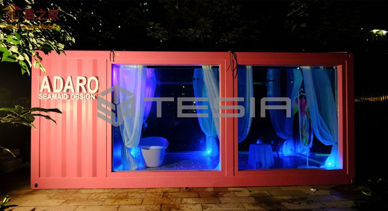 استخر نورانی کانتینری خانه کانتینری 20FT 40FT Prefab سفارشی Tesia Industry