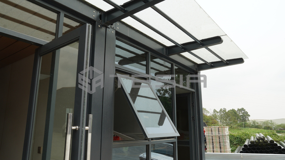 خانه کانتینری پیش ساخته قابل ارتقا با ساختار فولادی سبک 20FT آماده لوکس