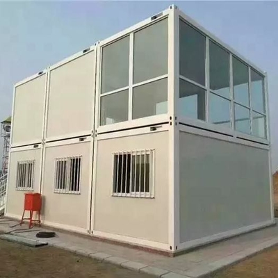 قیمت پایین کارخانه دو خانه کانتینر استوری ساختمان فولاد سبک خانه جابجا