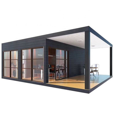 خانه کانتینری لوکس قابل تنظیم رنگ و شیشه قابل حمل 20FT 40FT پیش ساخته تخت بسته بندی با قیمت کارخانه