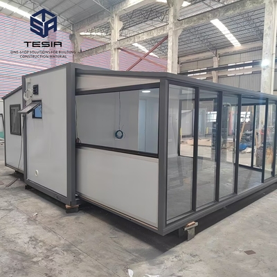 20FT خانه کانتینر پیش ساخته قابل گسترش خانه کانتینر تاشو