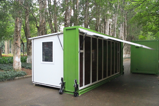 20FT خانه کانتینر پیش ساخته قابل گسترش خانه کانتینر تاشو
