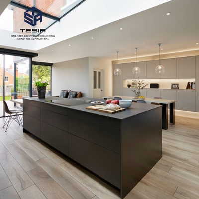 کابینت آشپزخانه مدرن لوکس خاکستری درخشان ارزان قیمت کابینت چوبی کابینت آشپزخانه