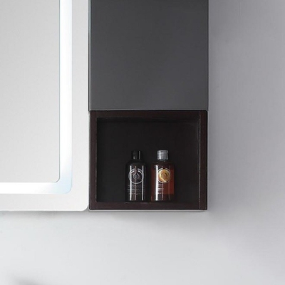 کابینت حمام سفارشی خاکستری گرم آینه چراغ LED روشویی حمام 40 اینچی