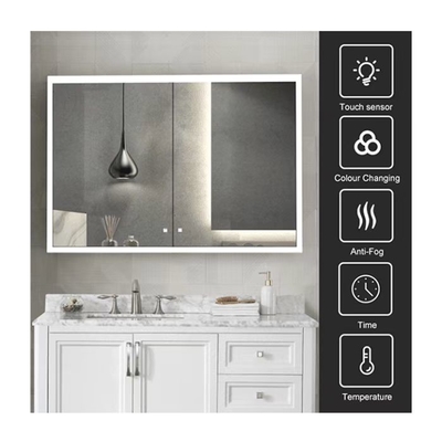 کابینت حمام سفارشی CE SAA IP44 روشویی دیواری آلومینیومی آنودایز شده