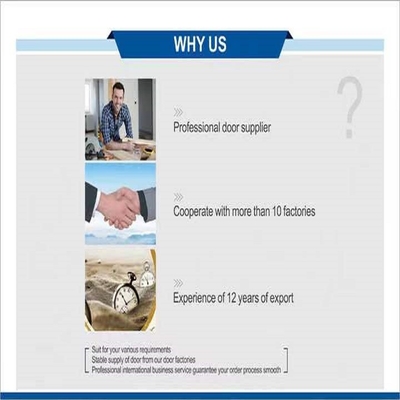 ISO9001 CE MDF مشکی درهای جلو زرهی داخلی برای خانه
