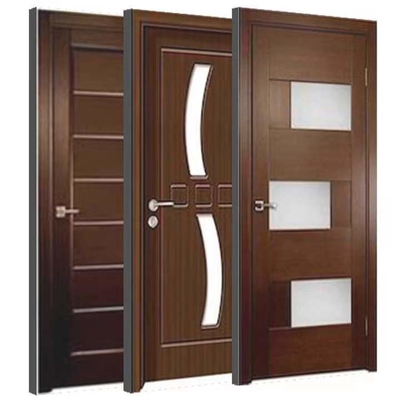 درب چوبی ام دی اف نسوز HDF ABS PVC WPC درب ورودی چوب ماهون