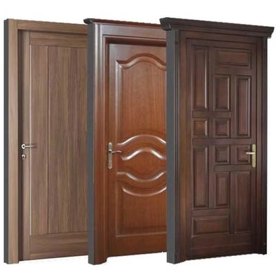 درب چوبی ام دی اف نسوز HDF ABS PVC WPC درب ورودی چوب ماهون