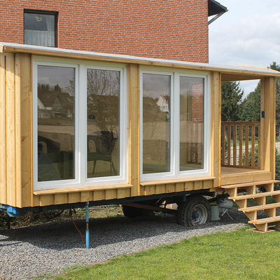 SGS BV Economical Prefabricated Modular Container Portable House on Wheels