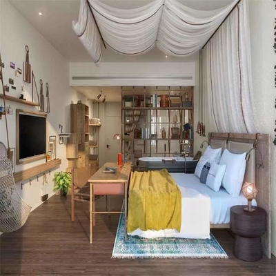 OEM High End Hotel Furniture Museum مبلمان اتاق خواب باستانی چوبی