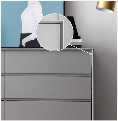 چوب جامد کابینت انباری سفید اتاق نشیمن مبلمان مدرن ساده