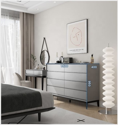 چوب جامد کابینت انباری سفید اتاق نشیمن مبلمان مدرن ساده