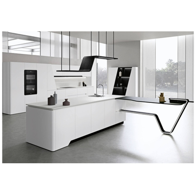 اندازه سفارشی کابینت آشپزخانه از جنس استنلس استیل غشاء PVC کابینت های خانه ساحلی