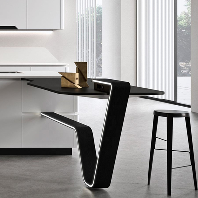 اندازه سفارشی کابینت آشپزخانه از جنس استنلس استیل غشاء PVC کابینت های خانه ساحلی