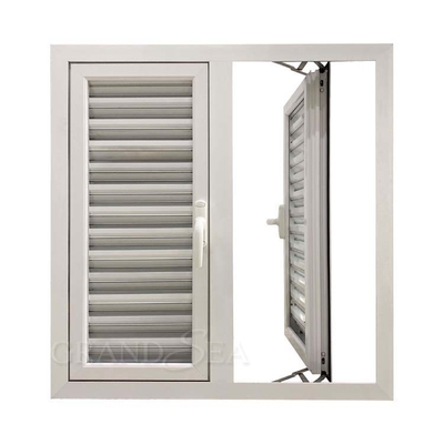 پنجره آنودایز آپارتمانی آلومینیومی Naco پنجره های لوور PVC UPVC