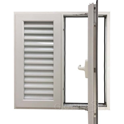پنجره آنودایز آپارتمانی آلومینیومی Naco پنجره های لوور PVC UPVC