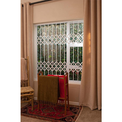 پنجره های قاب آلومینیومی ویلایی Concertina Grille با دوام با میله های سارق