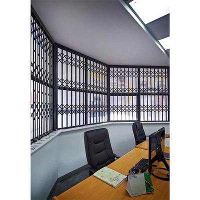 پنجره های قاب آلومینیومی ویلایی Concertina Grille با دوام با میله های سارق