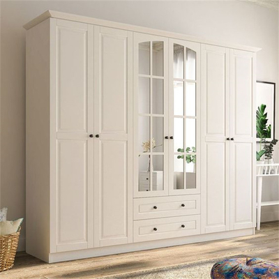 کمد چوبی کابینت اتاق خواب مدرن چوبی سفارشی دوستدار محیط زیست با شیشه