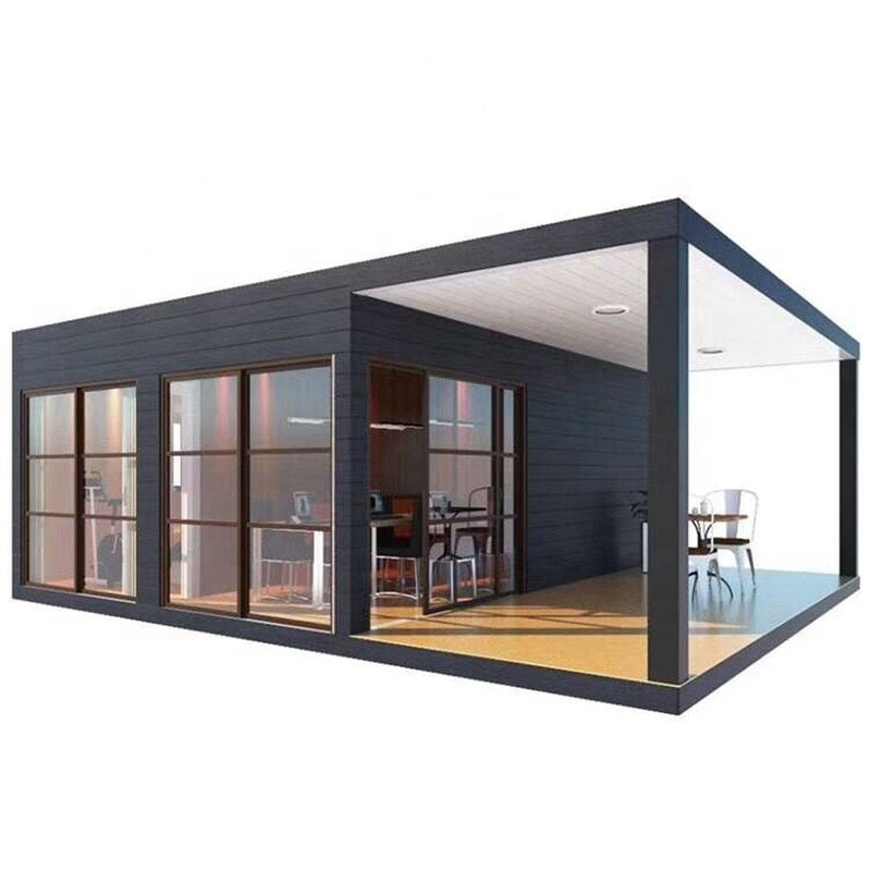 خانه کانتینری لوکس قابل تنظیم رنگ و شیشه قابل حمل 20FT 40FT پیش ساخته تخت بسته بندی با قیمت کارخانه