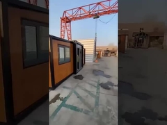 خانه مدرن لوکس ویلایی متحرک پیش ساخته حمل و نقل قابل افزایش قاب اداری خانه کانتینری