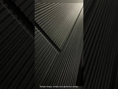 آپارتمان زیبای دروازه اصلی طراحی فولاد ضد زنگ با درب شیشه ای آهنی