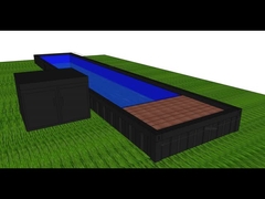 استخر کانتینر نور LED 24 ولتی اصلاح شده 40FT موبایل پیش ساخته